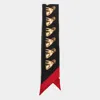 Valentino Animal Motif Rectangular Scarf With Contrast Border