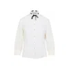 Valentino Daisy Polka-dot Sangallo Button-down Shirt In Neutral