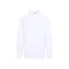 Valentino Poplin Cotton Shirt With Hidden Buttoning In White