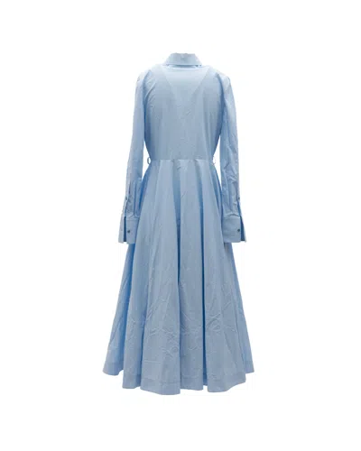 Valentino Garavani Shirt-collar Dress In Blue