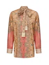 Valentino Bluse Voyage Imaginaire Aus Baumwollmusselin