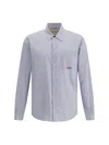 Valentino Striped Shirt With Embroidered Logo
