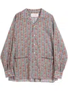 Valentino Pajama Shirt With Voyage Imaginaire Print In Multi