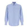 Valentino Camicia Maniche Lunghe Celeste In Blue