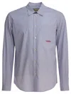 Valentino Striped Shirt With Embroidered Logo