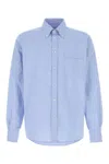 Valentino Camicia Maniche Lunghe Celeste