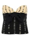 Valentino Garavani Plusdepois Print Chiffon Top In Black