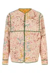 Valentino Linen Shirt With Paisley Pattern And Piping In Multi