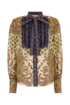 Valentino Garavani Printed Muslin Shirt In Betullamulticolor
