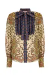 Valentino Garavani Printed Muslin Shirt In Betullamulticolor