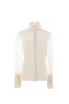 Valentino Silk Blouse With Ruffles In Birch Tree