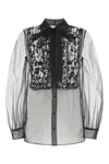 Valentino Women's Mesh Shirt In Black