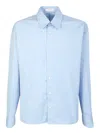 Valentino Garavani Vlogo Signature Cotton Shirt In Blue