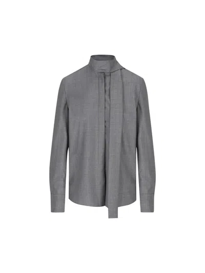 Valentino Garavani Shirts In Medium Gray Mel.