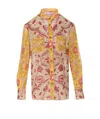 Valentino Crewneck Floral Pattern Collared Neck In Multicolour