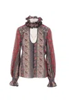 Valentino Paisley Print Shirt In Multicolour