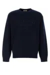 Valentino Wool Jersey. In Navy