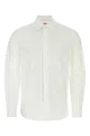 Valentino Long Sleeved Cotton Shirt In White