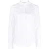 Valentino Pointed-collar Long-sleeve Shirt In White
