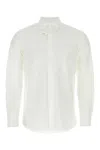 Valentino Tailored Poplin Shirt With Button Accents In White