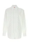 Valentino Garavani White Poplin Shirt In White