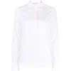 Valentino Pointed-collar Long-sleeve Shirt In White