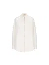 Valentino Women's Ice Silk Shirt In White/strass