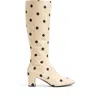 Valentino Equivoque Polka Dot Printed Boots In Multi
