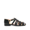 Valentino Studshield Fisherman Sandals In Calf Leather