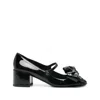 Valentino Bowjane Patent Leather Mary Jane Pumps In Black