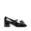 Valentino Bowjane Patent Leather Mary Jane Pumps In Black