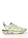 Valentino Garavani Multicolor Leather And Fabric Vlogo Easyjog Sneakers In Neutral