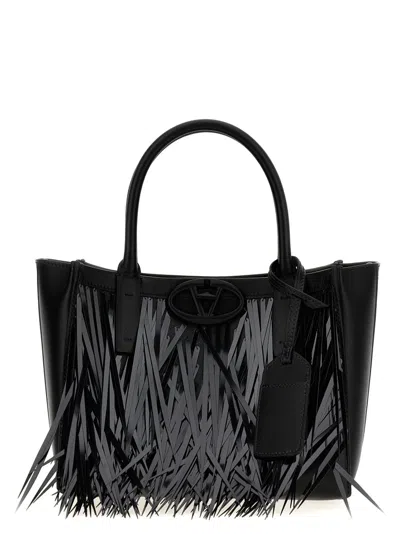 Valentino Garavani Shooping  'small Tote Vlogo' In Black