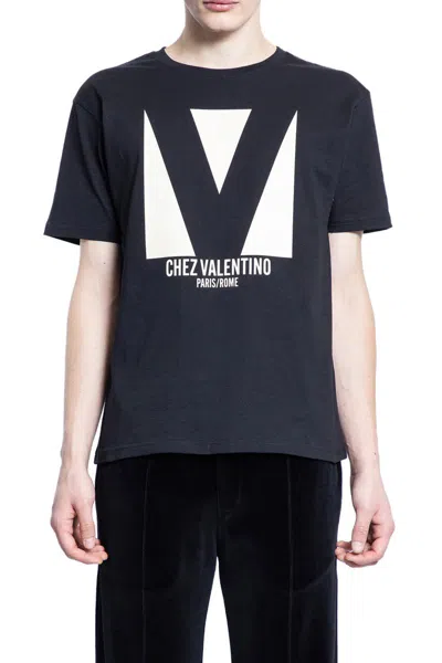 Valentino Garavani T-shirts & Tank Tops In Black