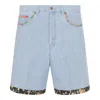Valentino Tailored Shorts With Floral Trim And Pockets