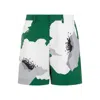 Valentino Garavani Printed Cotton Bermuda Shorts In Green