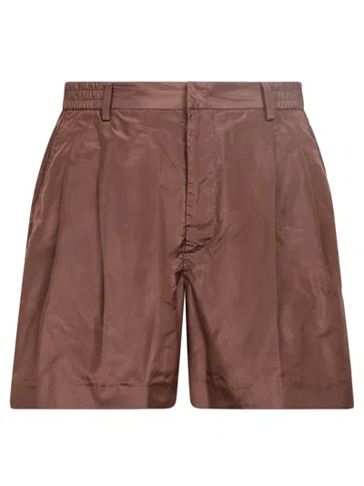 Valentino Garavani Shorts In Brown