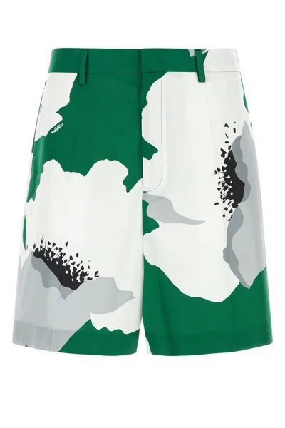 Valentino Shorts In Emeraldgrey