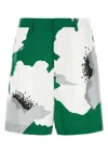 Valentino Garavani Printed Cotton Bermuda Shorts In Floral