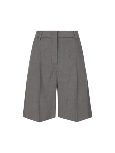 Valentino Garavani Shorts In Medium Gray Mel.