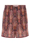 Valentino Garavani Printed Cotton Bermuda Shorts In Multi