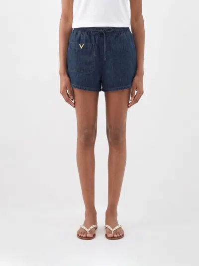Valentino Garavani Shorts Woman In Blue