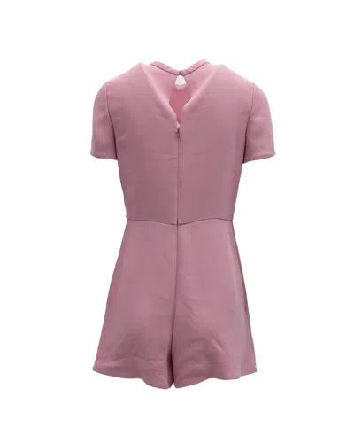 Valentino Garavani Short-sleeved Romper In Pink