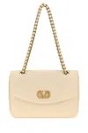 Valentino Garavani  Garavani Djuna Medium Chain Bag In Nappa Leather Woman Butter Uni In Neutral