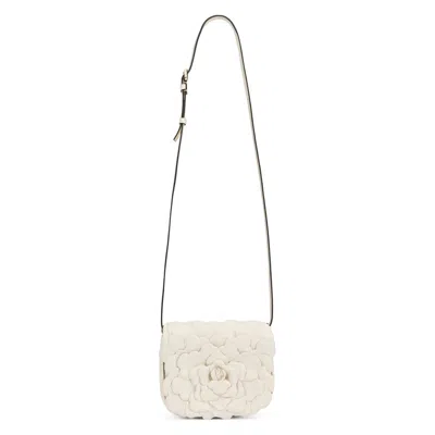 Valentino Garavani Shoulder Bag In Leather In White
