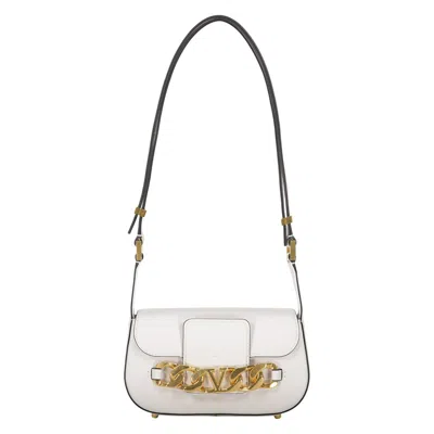 Valentino Garavani Shoulder Bag In Leather In White