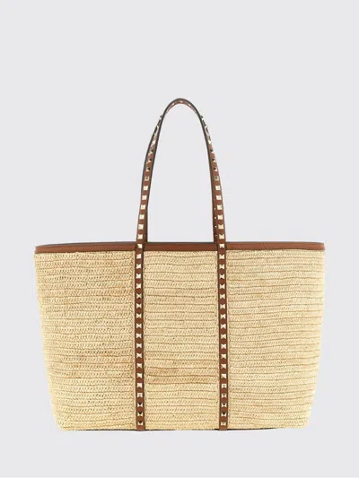 Valentino Garavani Natural Rockstud Large Tote