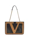 Valentino Superstar Rectangular Chain Handle Shoulder Bag