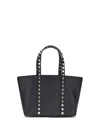 Valentino Rockstud Tote Bag In Black