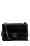 Valentino Garavani Women Black Leather Medium Vlogo Shoulder Bag